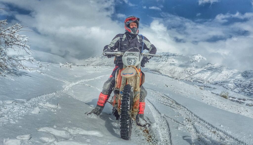 برف در ارتفاعات وردیج، شمال غربی تهران