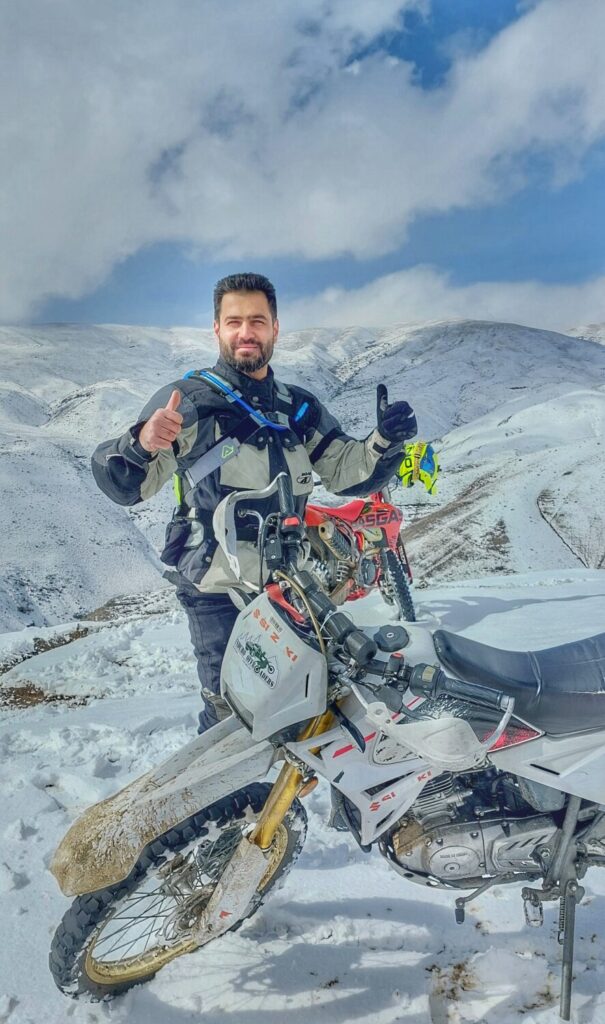 برف در ارتفاعات وردیج، شمال غربی تهران