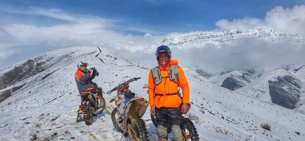 برف در ارتفاعات وردیج، شمال غربی تهران