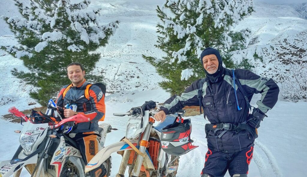 برف در ارتفاعات وردیج، شمال غربی تهران